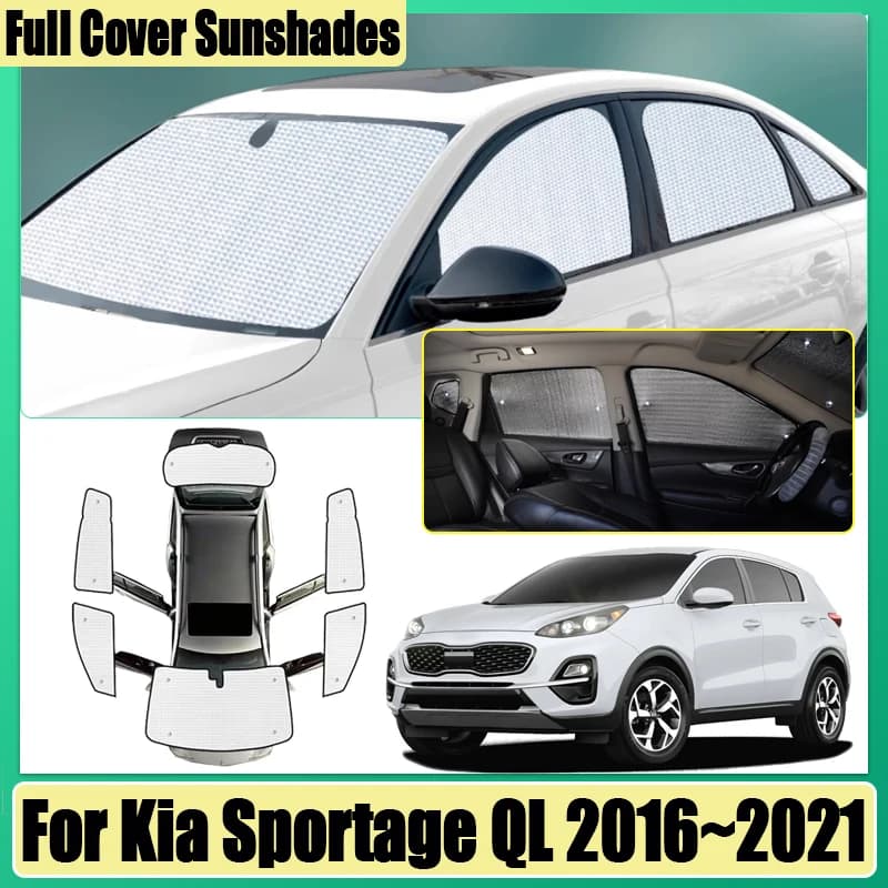Per Kia Sportage QL 2016 2017 2018 2019 ~ 2021 Copertura Completa Parasole Auto Coperture Finestra Ombra Visiera Parasole Privacy Blocchi Accessori