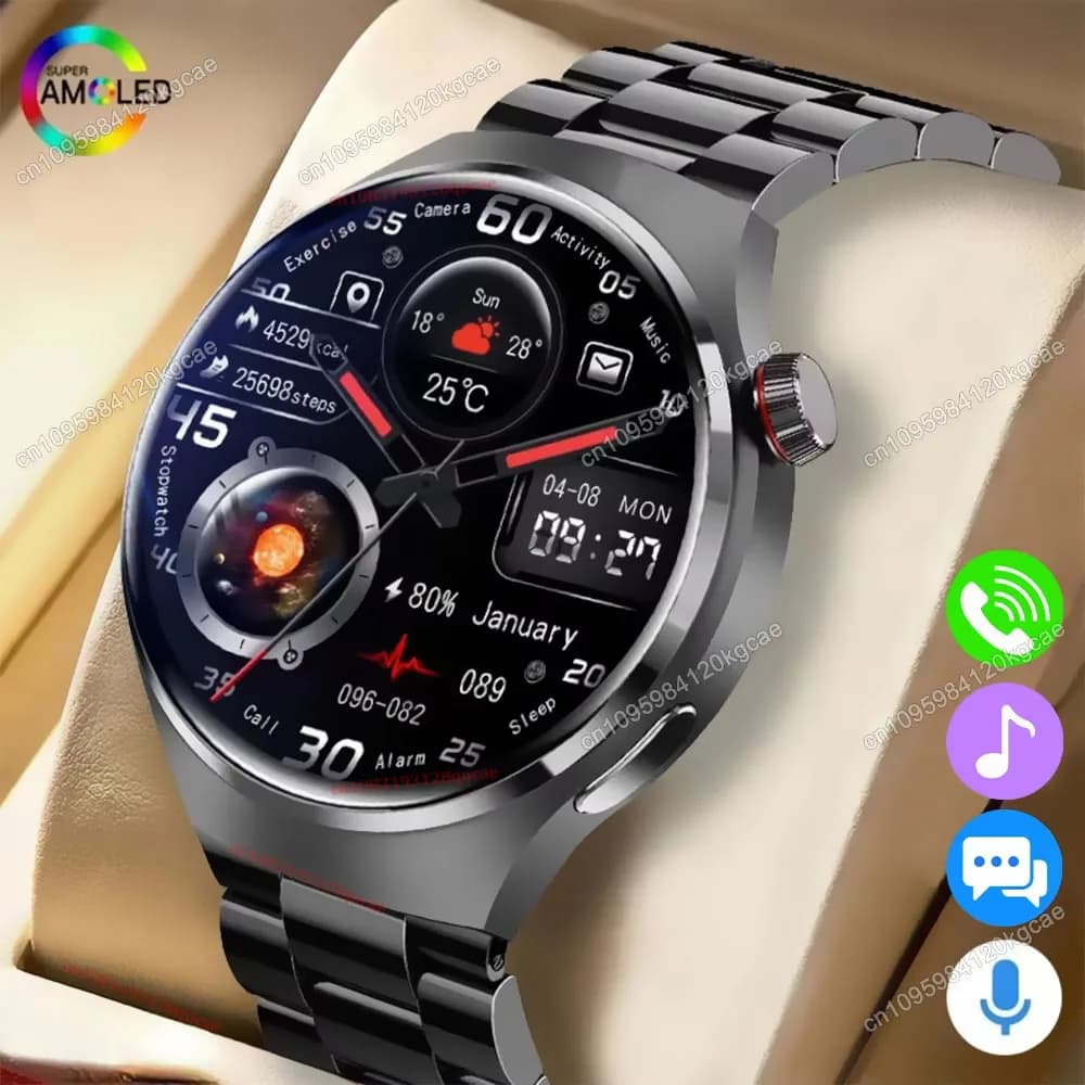 2026 New Men's Smart Watch HD Display Heart Rate Health Tracking Rings Bluetooth Calling Voice Assistant Sports Smartwatch Hw12