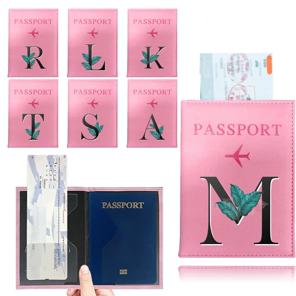 Custom Name PVC Coated Open Top Passport Holder Lightweight Travel Wallet For Ticket ID Credit Boarding Documents
