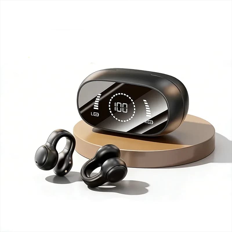 Original open-back wireless sports earbuds, clip-on music and sports noise-canceling earbuds, compatible with Xiaomi and iPhone.