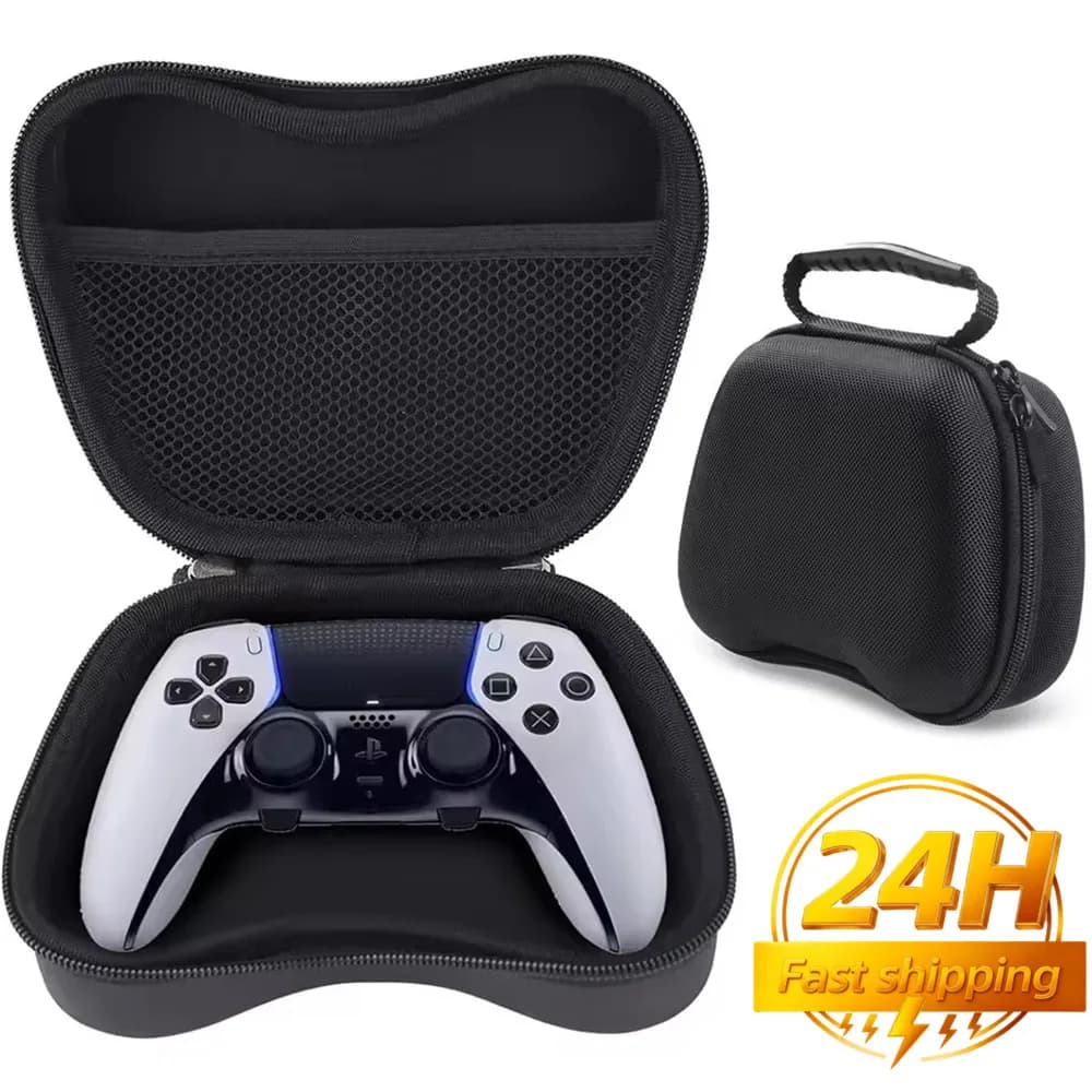 Custodia Rigida da Viaggio per Controller PS5/Xbox Series X/S/Switch - Protezione Antiurto in EVA con Tasca per Accessori