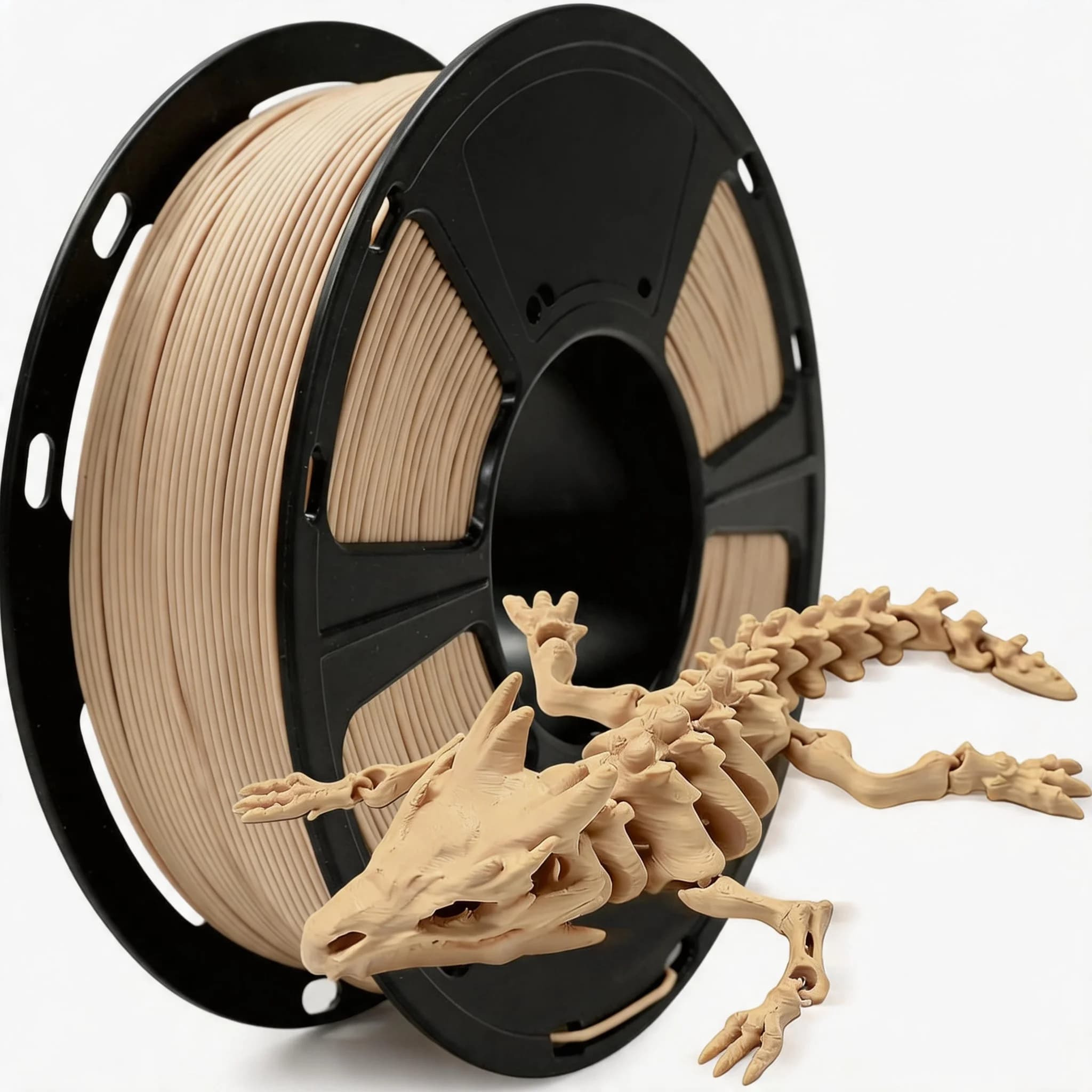 Filamento PLA Effetto Legno per Stampante 3D, 1.75mm, Alta Precisione e Resistenza, 250g per Stampa 3D
