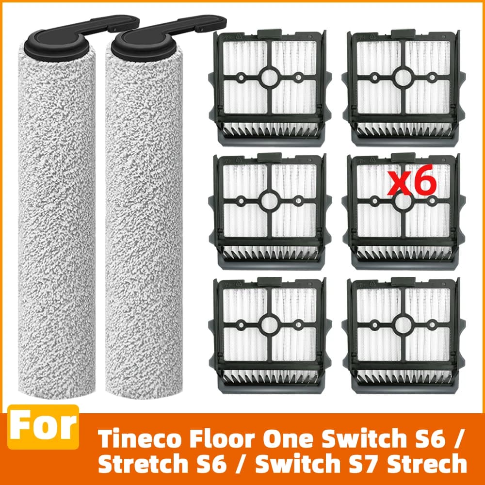 Compatibile con Tineco Floor One Switch S6 / Stretch S6 / Switch S7 Stretch Spazzola a rullo Filtro Accessori e ricambi