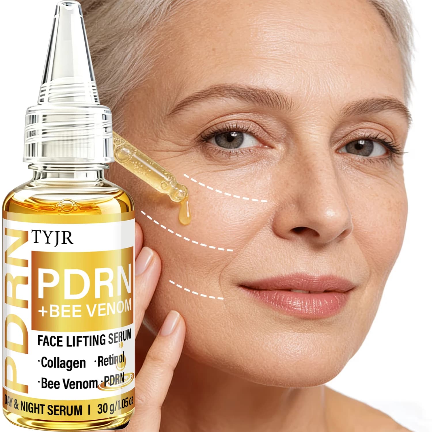 Bee Venom Face Serum Collagen Retinol Anti‑Aging Firming Lifting Hydrating Brightening Shrink Pores Day Night Facial Skin Care