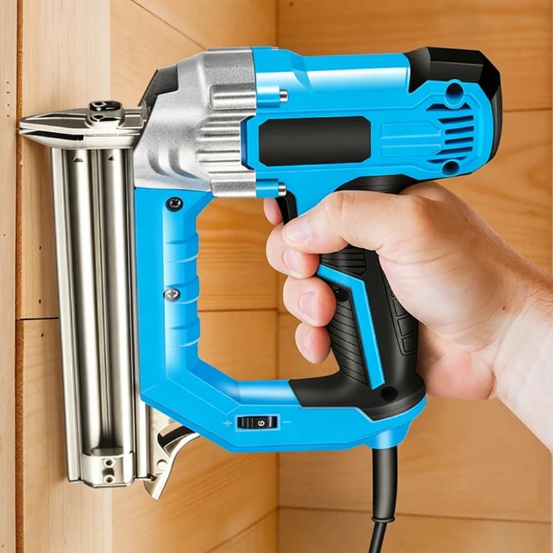 Pistola Elettrica per Graffette e Chiodi, Chiodatrice Elettrica 220V 2300W per Lavorazione del Legno, Tappezzeria e Riparazione Mobili