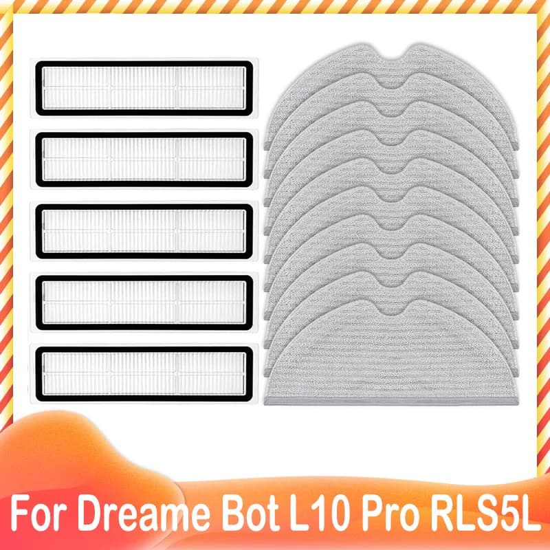 Kit di sostituzione del filtro Hepa e del panno per mop per Xiaomi Dreame Bot L10 Pro Nome modello: parti dell'aspirapolvere robot RLS5L