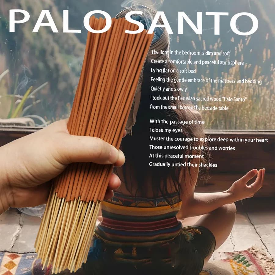 30/80 pezzi di bastoncini di incenso in legno sacro peruviano premium adatti per yoga, meditazione, purificare il potenziamento emotivo ideale