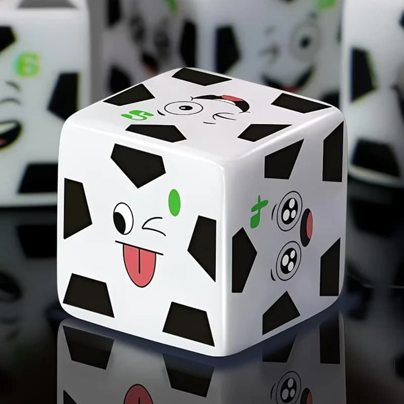 Set di dadi Football D6, adatti per giochi da tavolo, scacchi, giochi di ruolo, Dungeons & Dragons e altro ancora