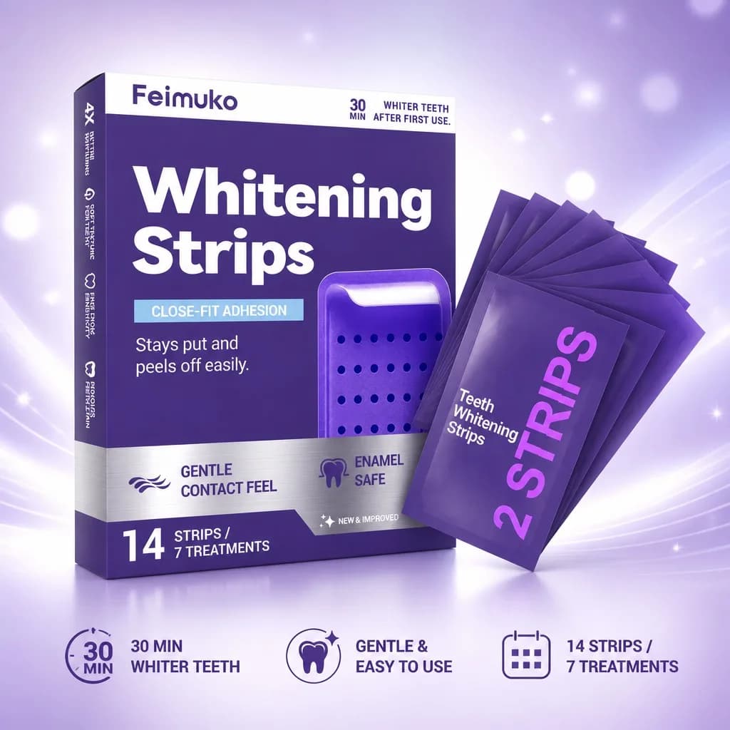 Patch Dentale Illuminating Purple for Oral Cleaning, Improve Tooth Whitening, Easy to Use, Full Oral Care Offers