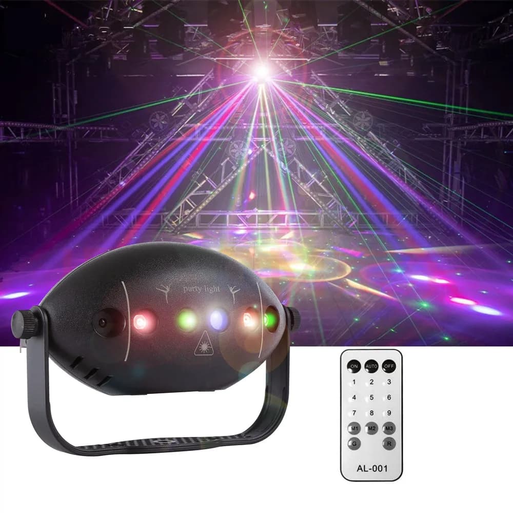 RGB Party DJ Disco Laser Pattern Stage proiettore di luce Laser Light Christmas Party Indoor Club Stage Effect decorazione natalizia