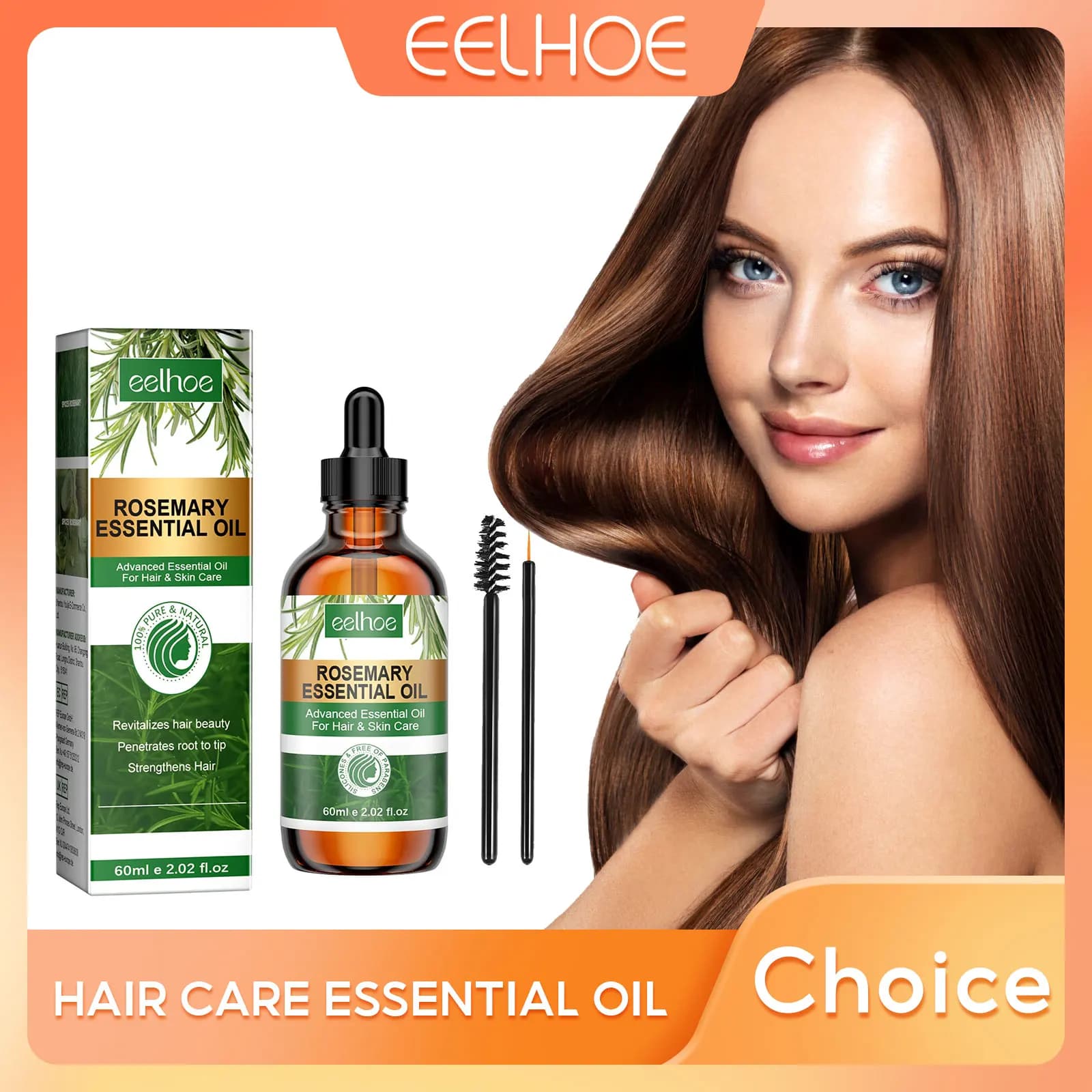 EELHOE Siero Nutrient for Hair Growth Treatment of scalp Repairing Crespo Levigante Siero Smooth for hair Essential oil for rosemary hair