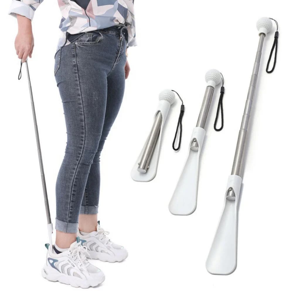Estrattori per scarpe, estrattori per scarpe telescopici in acciaio inossidabile, cassettiere per scarpe per uso domestico a manico lungo, estrattori per scarpe a manico lungo, pulpa per scarpe