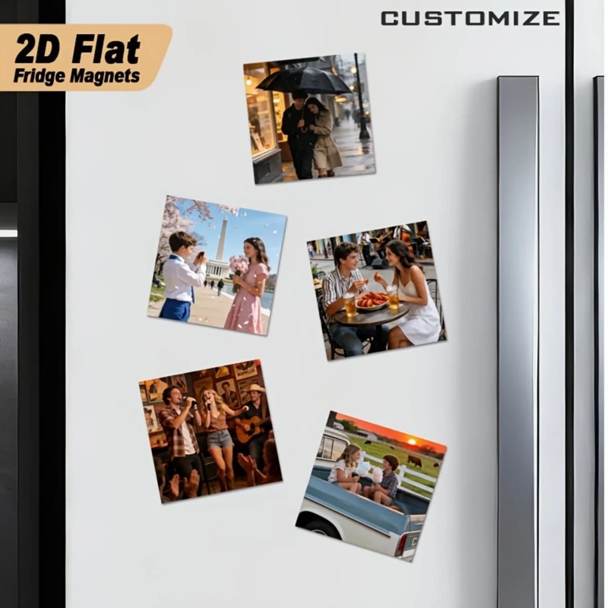 Customizable Fridge Magnets—Featuring Personalized Designs, the Perfect Choice for Home Decor and an Ideal Gift.