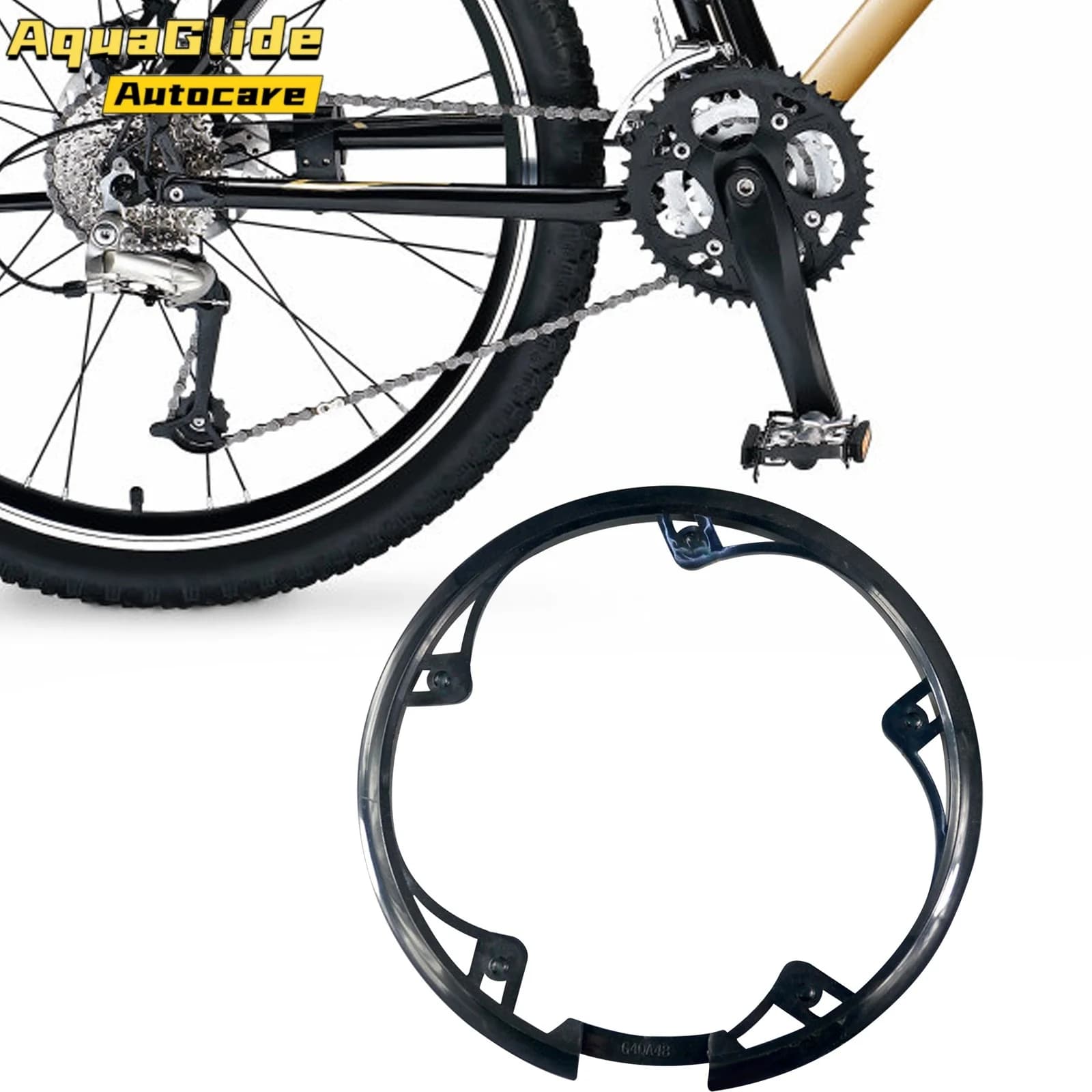 Round Bike Chain Wheel Protector Guard for BMX Bicycle Chainring Sprockets Durable Plastic Cover Cycling Safety Accessory