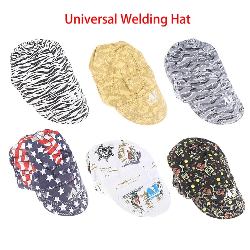 Cappello di saldatura elastico saldatori ad assorbimento del sudore saldatura cappello protettivo cappuccio testa resistente alla fiamma cappe di protezione completa cappuccio di sicurezza
