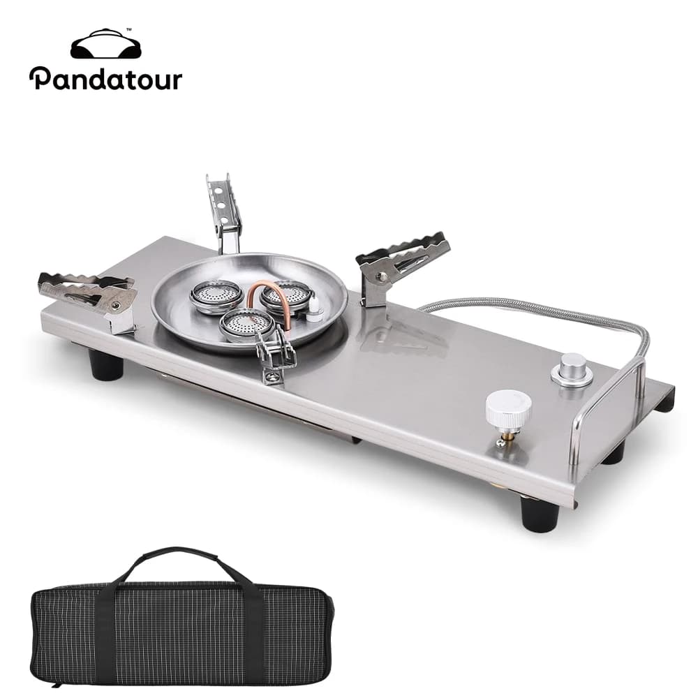 Pandatour Camping IGT 0.5UNT Stainless steel folding table cooker Easy crew High power cooker high efficiency windproof