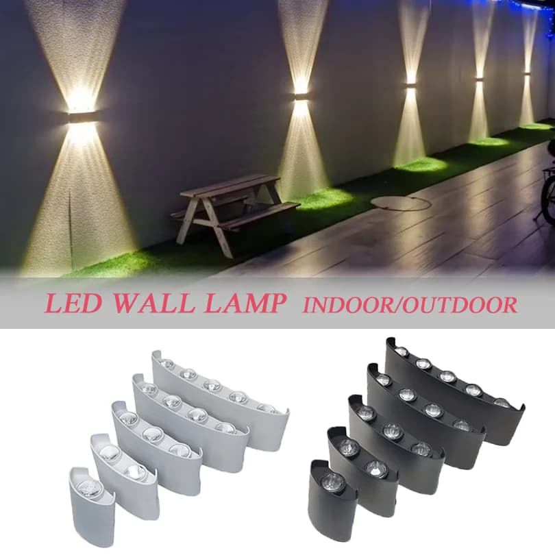 Lampada da parete a LED Lampadina a LED Sensore di movimento per esterni Luce impermeabile IP66 Lampada da parete Portico Luci da giardino Soggiorno Scale stradali