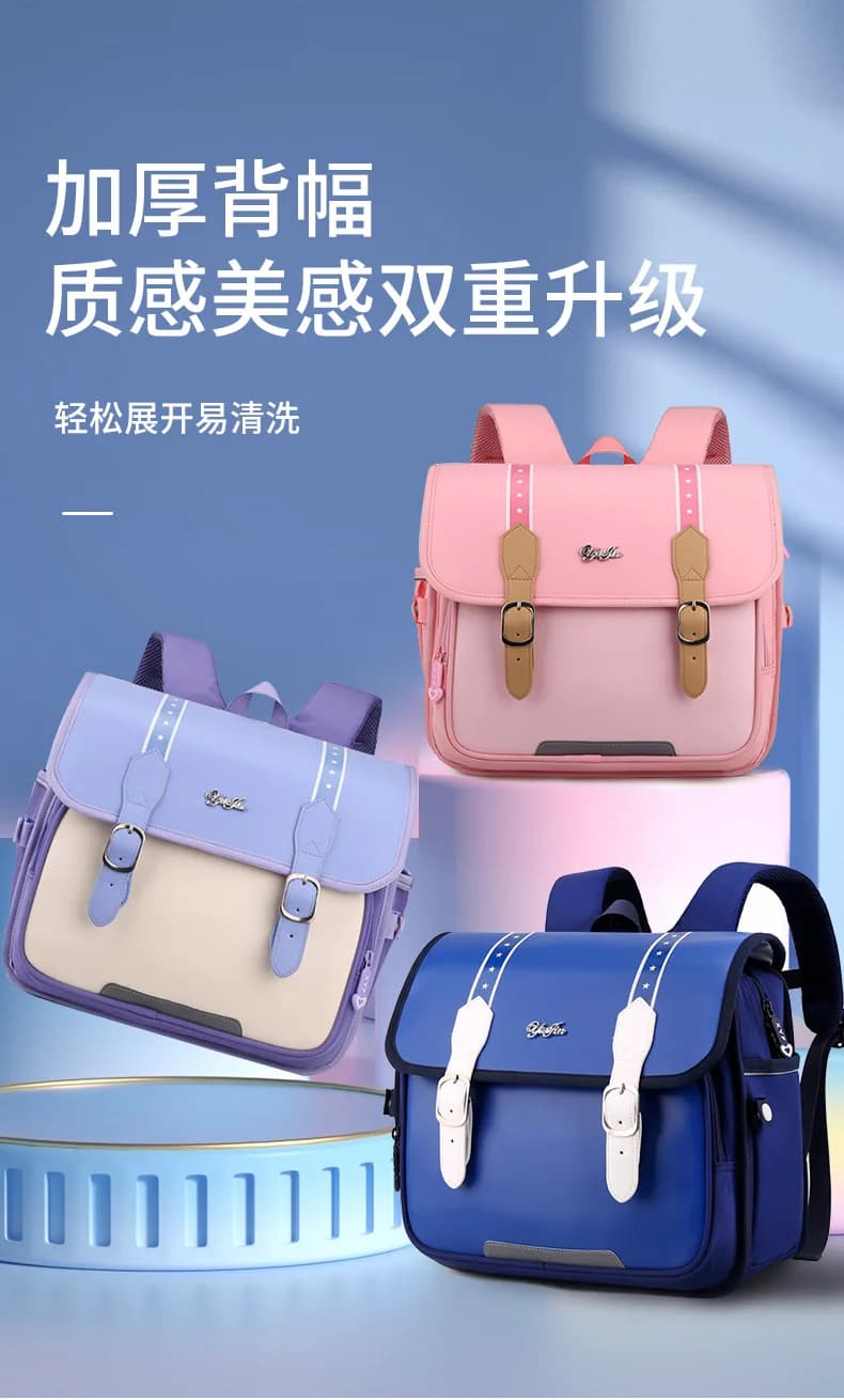 Zaino scolastico per bambini regolabile per il ritorno a scuola per ragazzi e ragazze Zaino elementare impermeabile dal design ergonomico leggero per la crescita