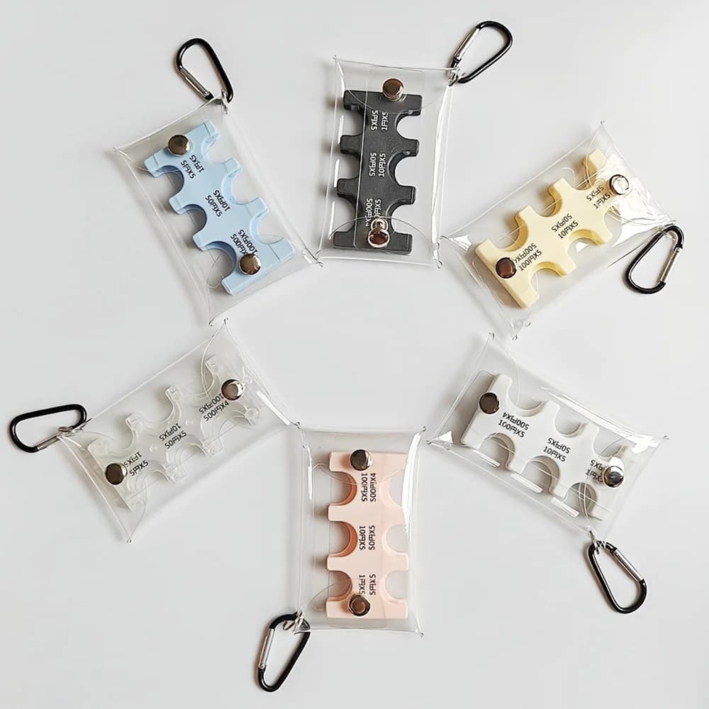 Multicolor Japanese Purse Compact Pouch With Transparent Card Slots For Organizing Currencies Convenient Travel Accessory Wallet