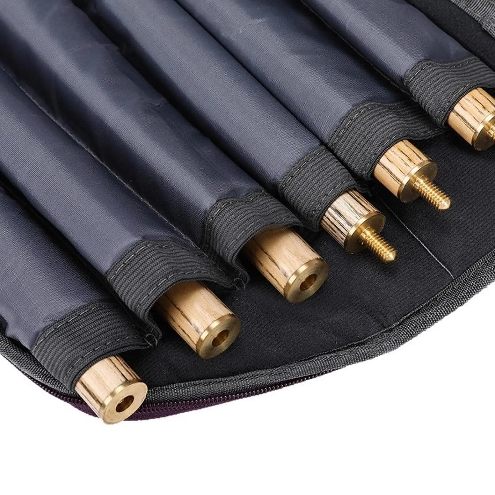 Custodia da trasporto per stecca da biliardo portatile imbottita morbida Borsa per bastoncini da biliardo Organizzatore Accessori per tavoli da biliardo Attrezzatura da biliardo