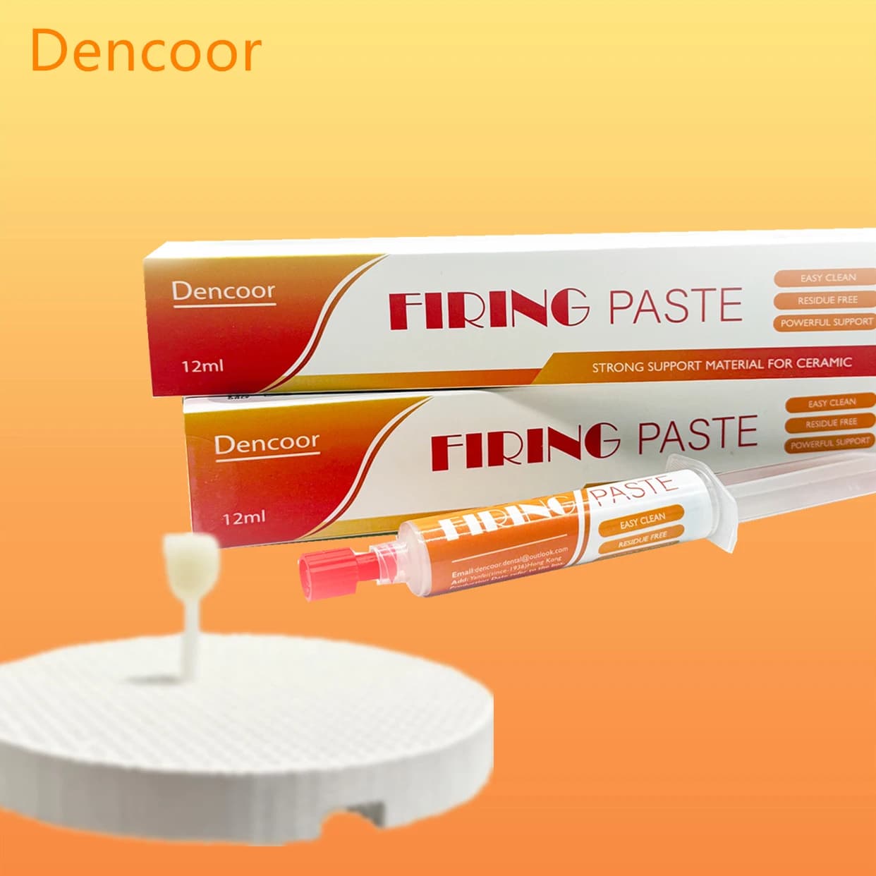 Pasta per cottura dentale da 12 ml Pasta professionale per sinterizzazione in resina per impiallacciatura Corona e ponte Restauro dentale Sinterizzazione Fix Lab