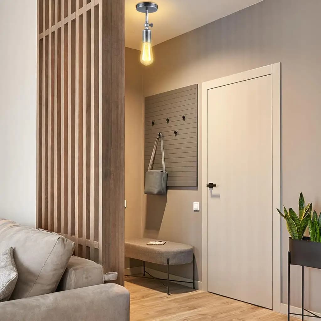 Lampada da parete nordica con interruttore Lampada da parete moderna per camera da letto Soggiorno Illuminazione domestica Testa dello sterzo E27