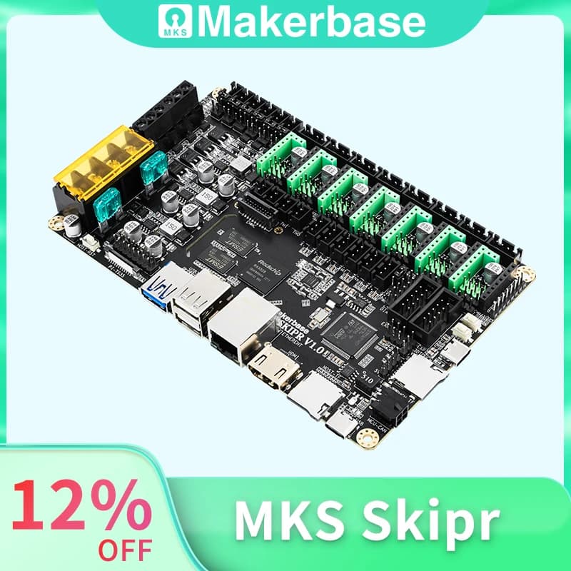 Makerbase MKS SKIPR 3D Printer Card Quad-core 64 bit SOC runs Klipper and 3.5/5.0 inch screen for Voron VS board Raspberry Pi