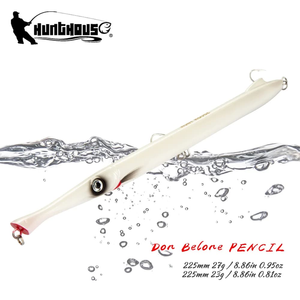 Hunthouse Pencil Fishing Lure 225mm Sinking 27g Floating 23g Long Casting Hard Bait WTD Stickbaits Seabass Trout Fish Tackle