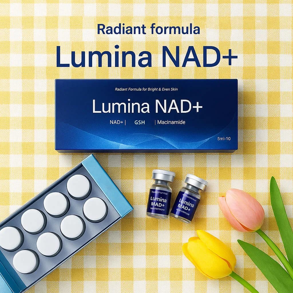 Fiale di acido ialuronico EXO NAD+ GSH Vita Reju per la cura quotidiana della pelle con peptidi di collagene Niacinamide per idratante A-AG