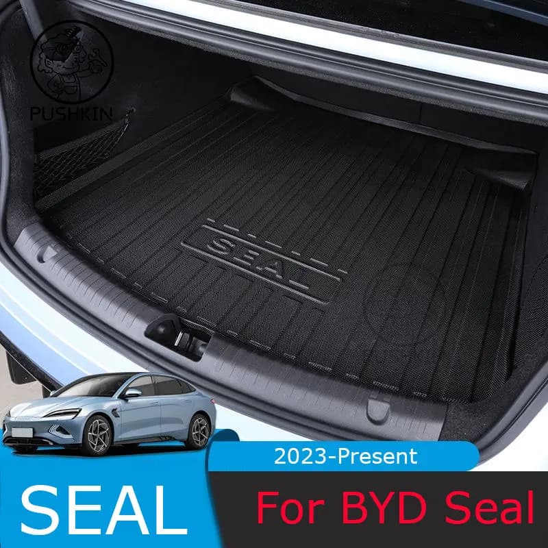 Tappetino per bagagliaio anteriore e posteriore per auto tappetino per scatola di immagazzinaggio per Byd Seal Ev 2023 2024 BYD ATTO 4 cuscinetti impermeabili tappetino per bagagliaio tappetino per bagagliaio