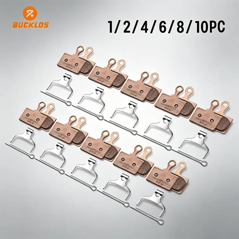 Pastiglie freno a disco BUCKLOS in metallo sinterizzato a basso rumore per K05S, resistenti all'usura, per freni a disco idraulici MTB, originali.