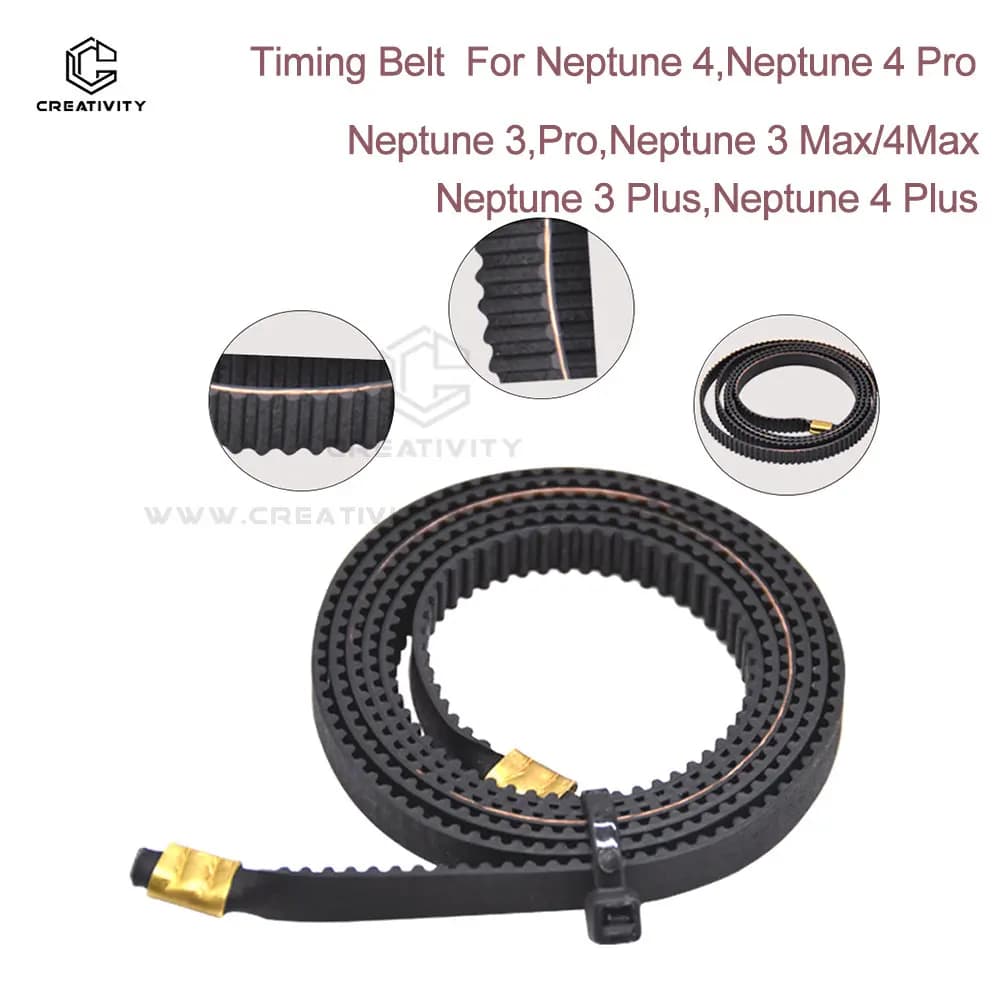 Per Neptune 4,Pro Asse X Asse Y Gomma sincrona GT2 Larghezza 6mm Cinghia dentata adatta Neptune 4,3 Max Nettuno 4 3 Plus Pro