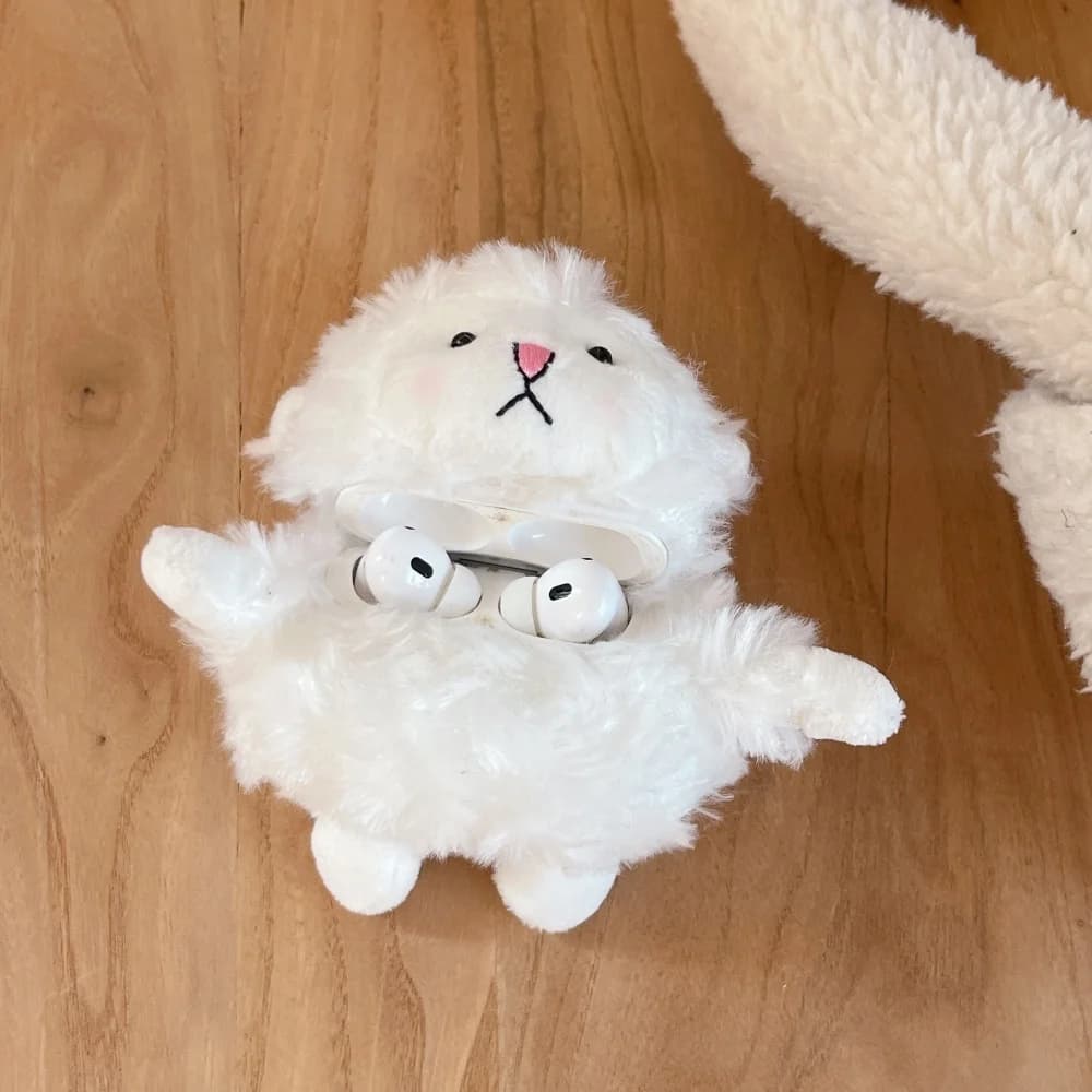 Custodia protettiva per cuffie in peluche di agnello carino per AirPods 4 3 2 Pro2 Custodia protettiva Moda creativa Nuova custodia protettiva antiurto