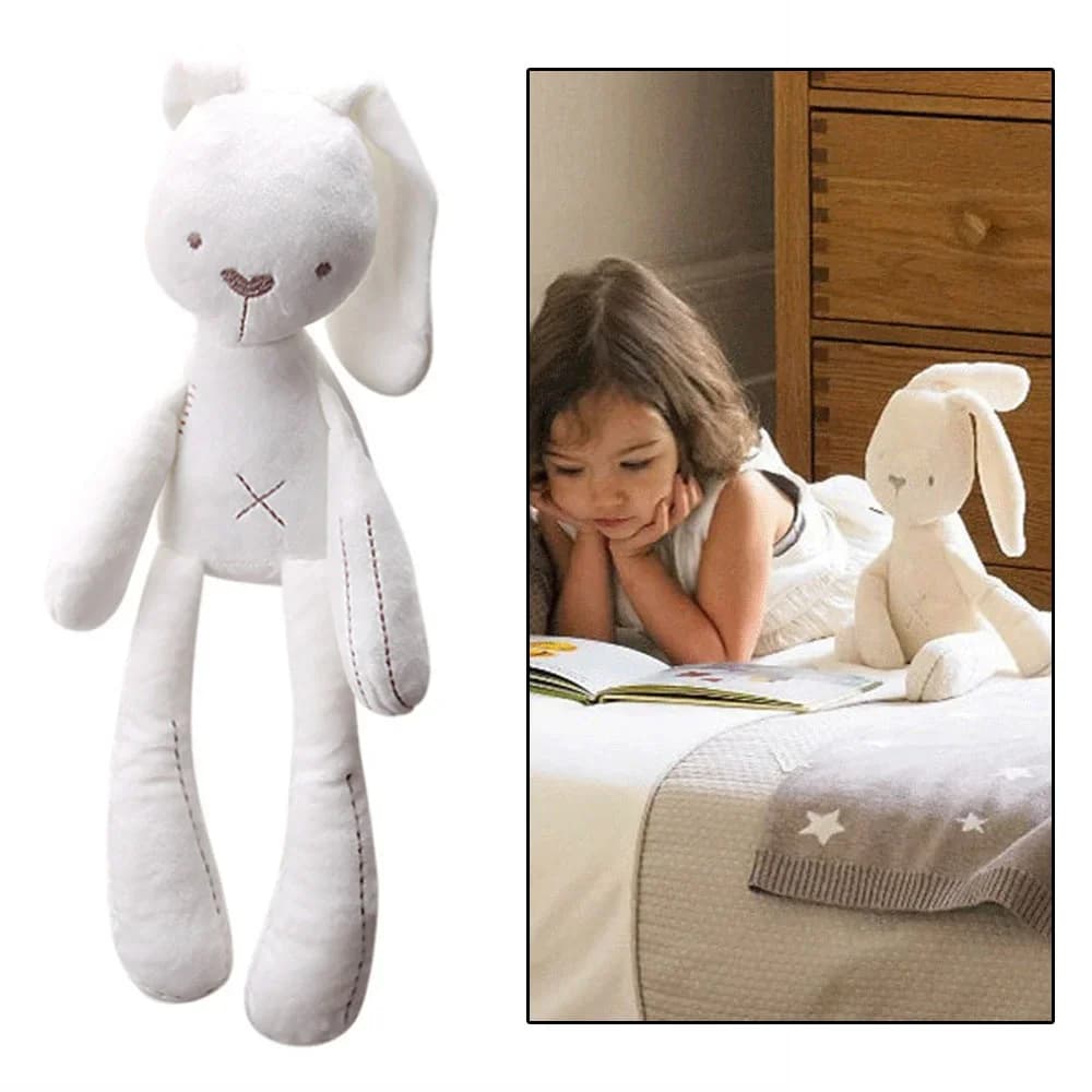 42CM simpatico cartone animato orecchie lunghe bambola di coniglio bambino morbido peluche per bambini coniglietto che dorme compagno bambini farcito peluche animale giocattolo