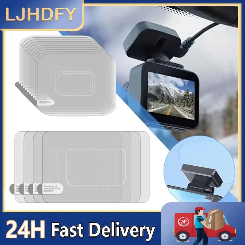 Wall sticker for dashcam windscreen 6/10 pieces, electrostatic film for dashcam, transparent windscreen film, screen sticker.