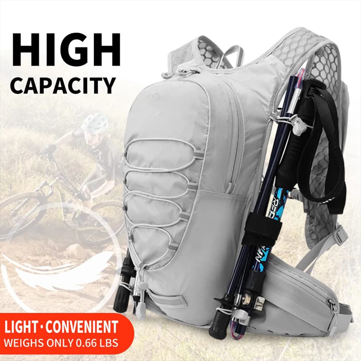 Gilet idrico da corsa 12L, zaino idrico portatile traspirante per ciclismo, trail running, maratona, corsa e escursionismo