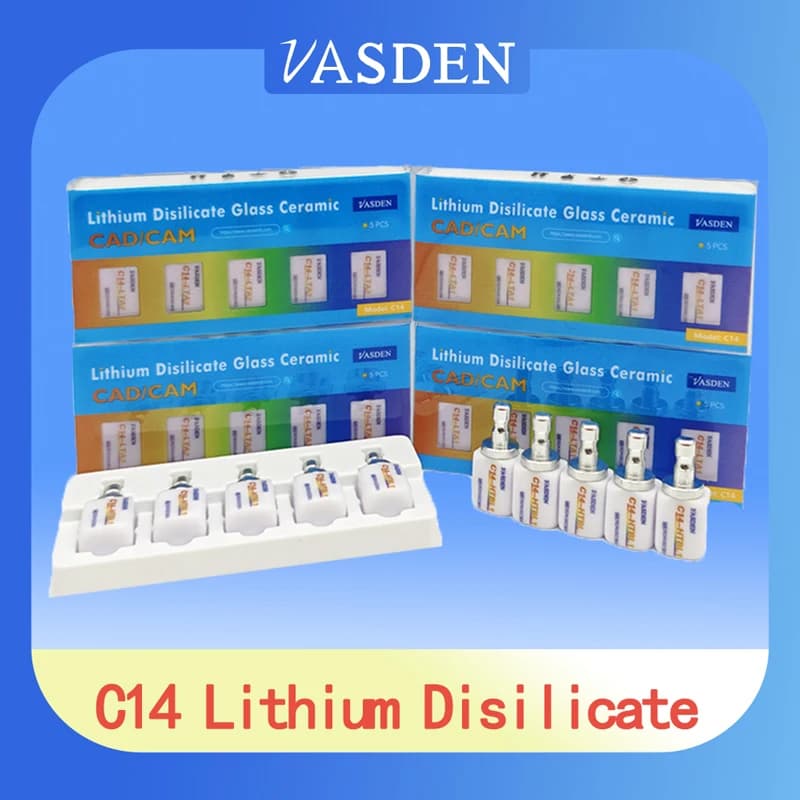 5 pezzi/lottp 18-15-13 LT Materiali dentali Cerec Disilicato Blocchi di ceramica al litio per laboratorio odontotecnico