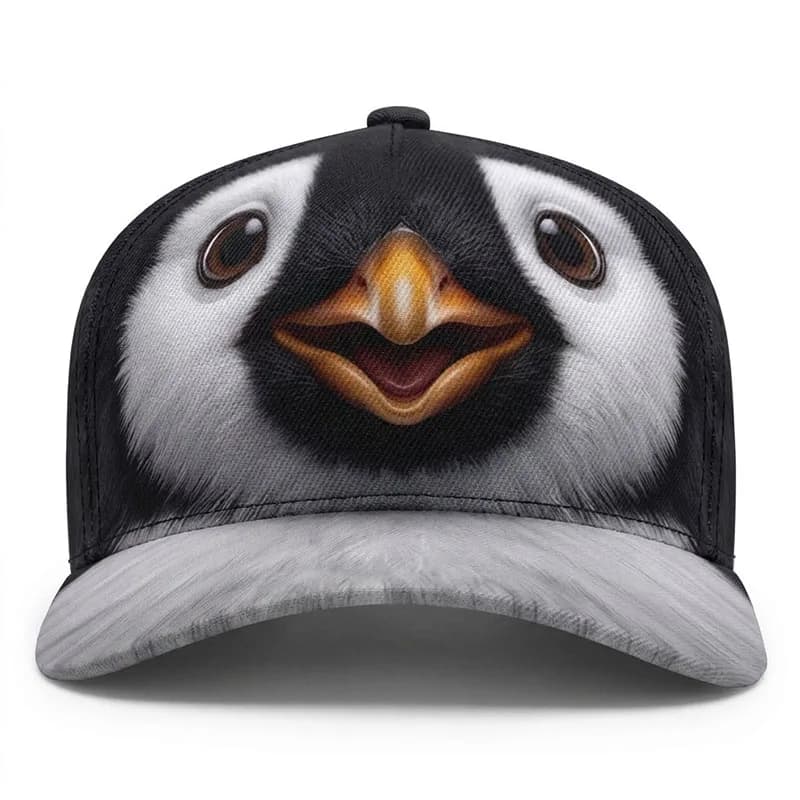 Penguin Custom Baseball Caps Pengy Waddles Hip Hop Hat Trucker Driver Peaked Winter Outdoor Streetwear Adjustable Gift Warm Look