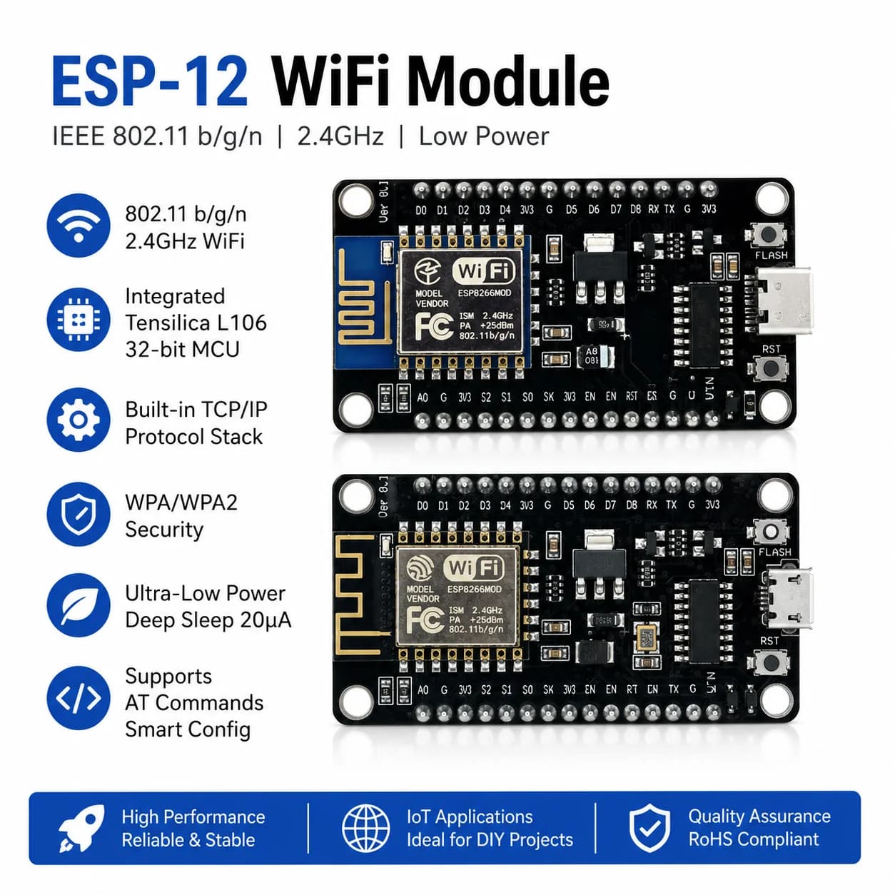 1-5pcs/ESP8266 NodeMCU LUA CH340 ESP-12E WiFi Internet Development Board 4M Flash Serial Wireless Module for Arduino Type-c usb