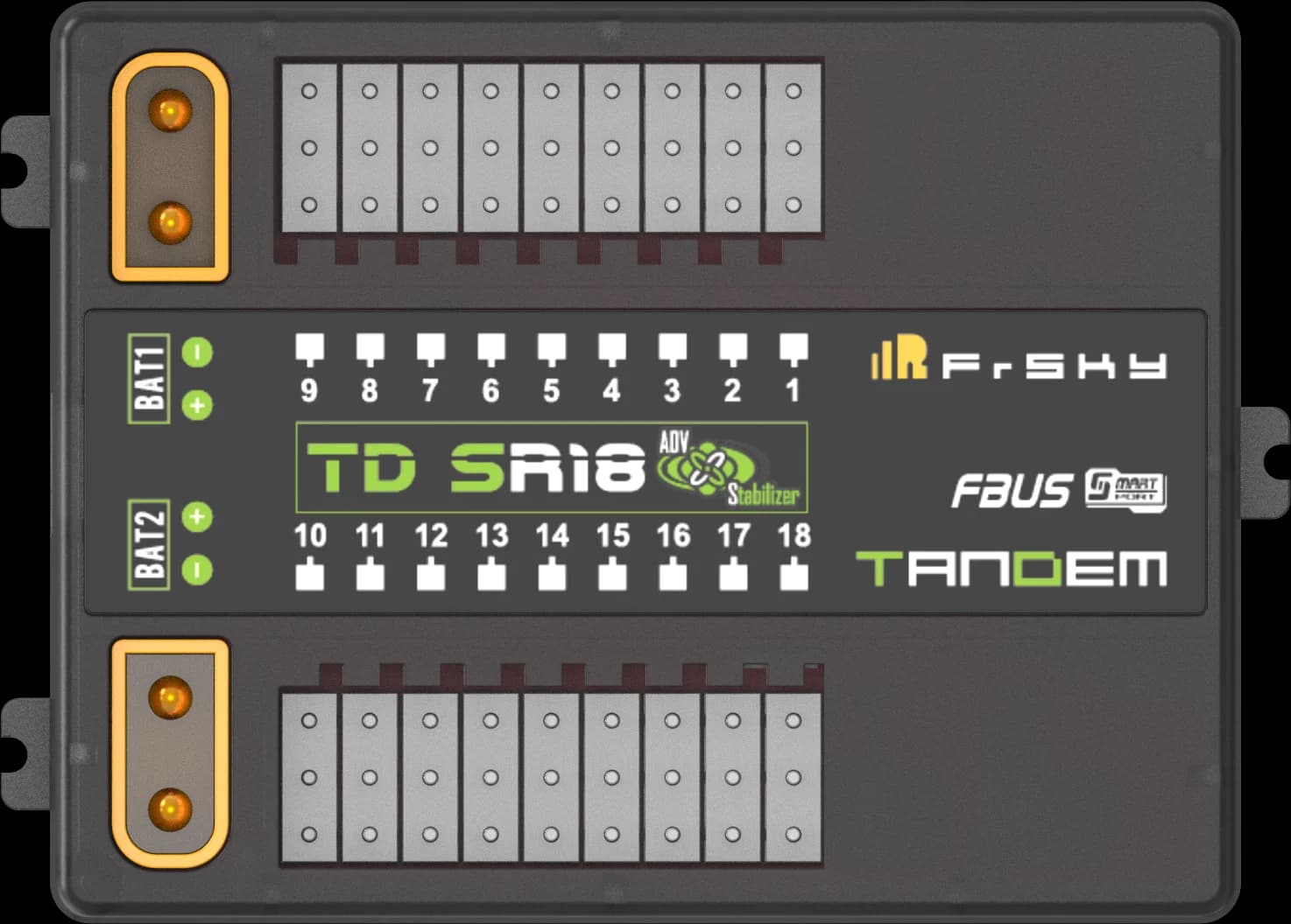 FrSky 2.4G 900M Tandem Ricevitore dual-band TD SR18 con porte 18CH per sistemi di controllo remoto
