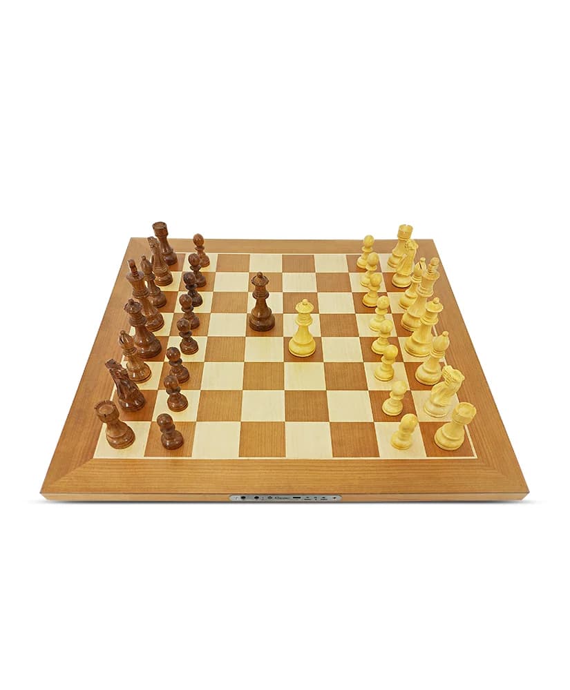 Scacchiut PRO Set di scacchi elettronici in legno a grandezza naturale con pezzi di scacchi regolari