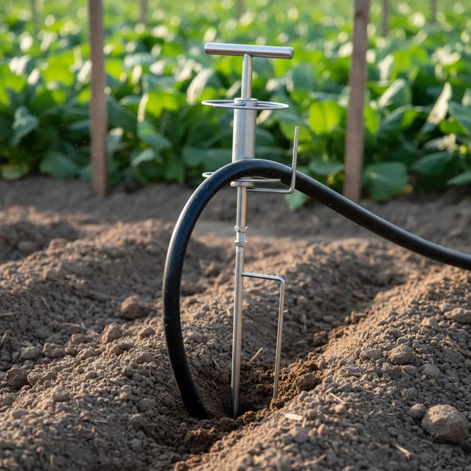 Agricultural Hose Puller Double Shaft Metal Hose Guide Drag Tool Farm Irrigation Spray Hose for Orchard Vegetable Field Spraying