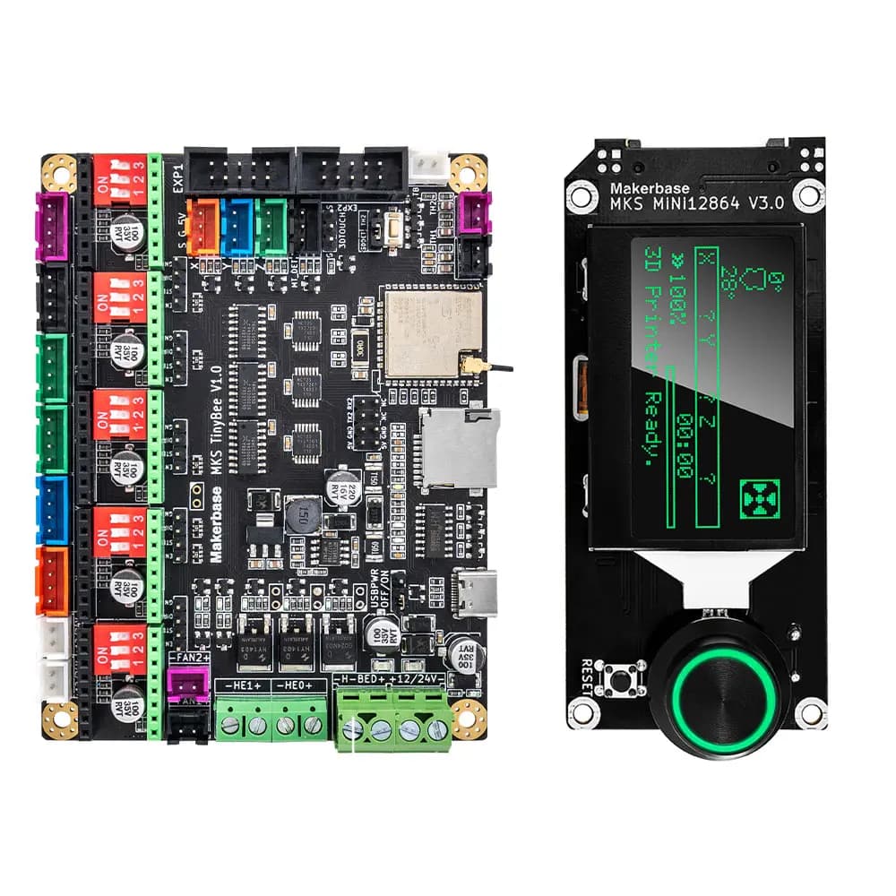 Makerbase MKS TinyBee Scheda madre Scheda di controllo stampante 3D ESP32 MCU Parti della stampante 3D Schermo TFT Funzione wifi Controllo WEB