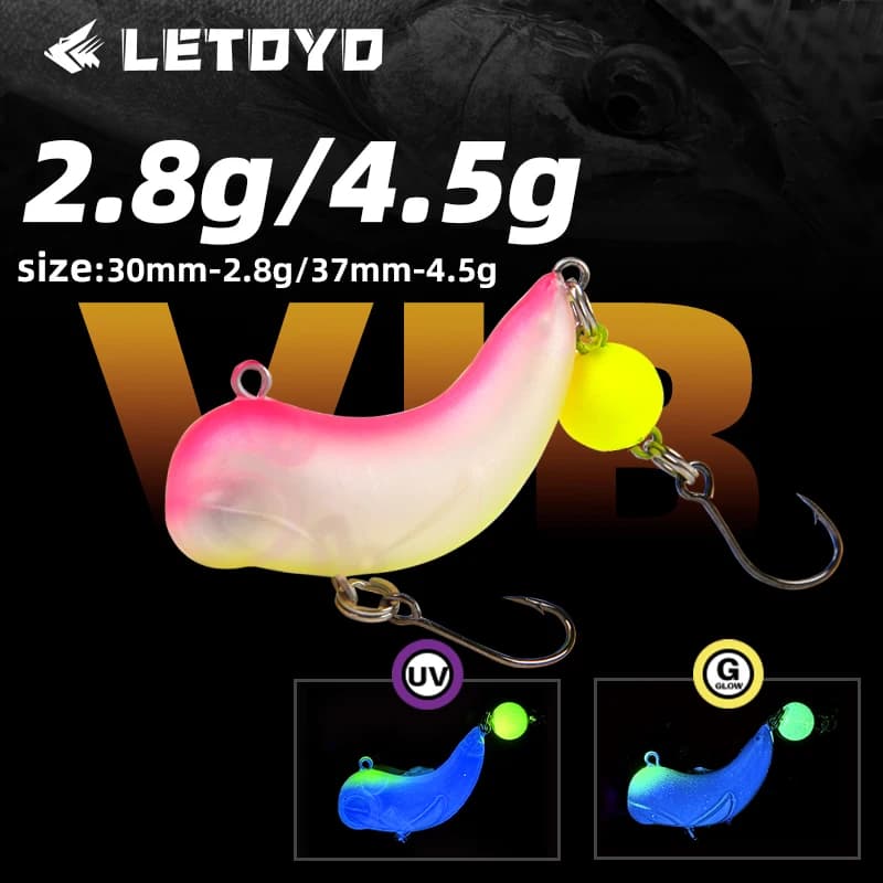 LETOYO 2.8g/4.5g Mini Faceting VIB Recalling Vibration Esca Dura Wobbler Crankbait Artificial bait Trout Fish Perch Fishing recall