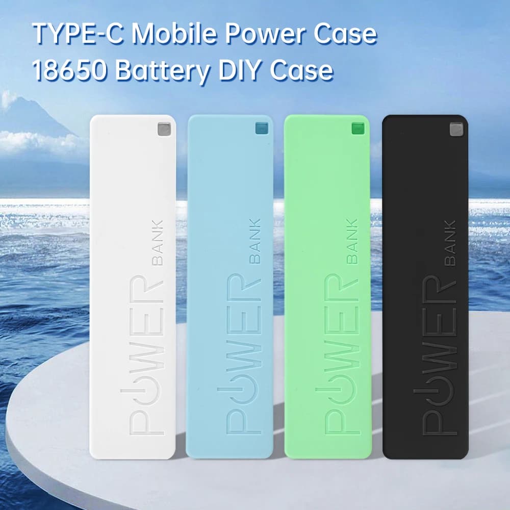 Fai-da-Te Kit for Power Bank with Battery 18650, USB Charger Case Type-C, Mobile Power Supply Box