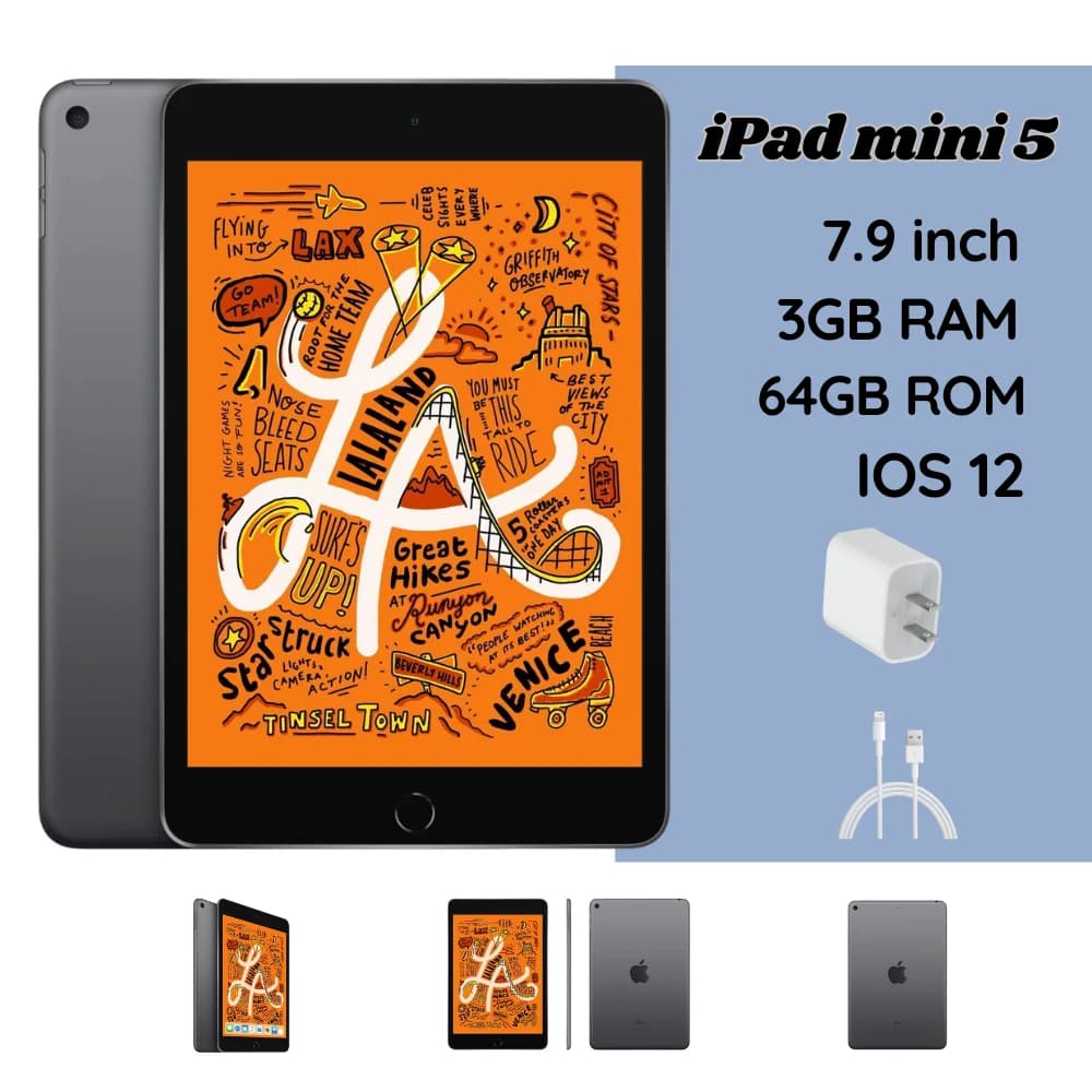 Apple iPad Mini 5 64GB Wifi (Grigio Siderale) (Ricondizionato, Buone Condizioni)
