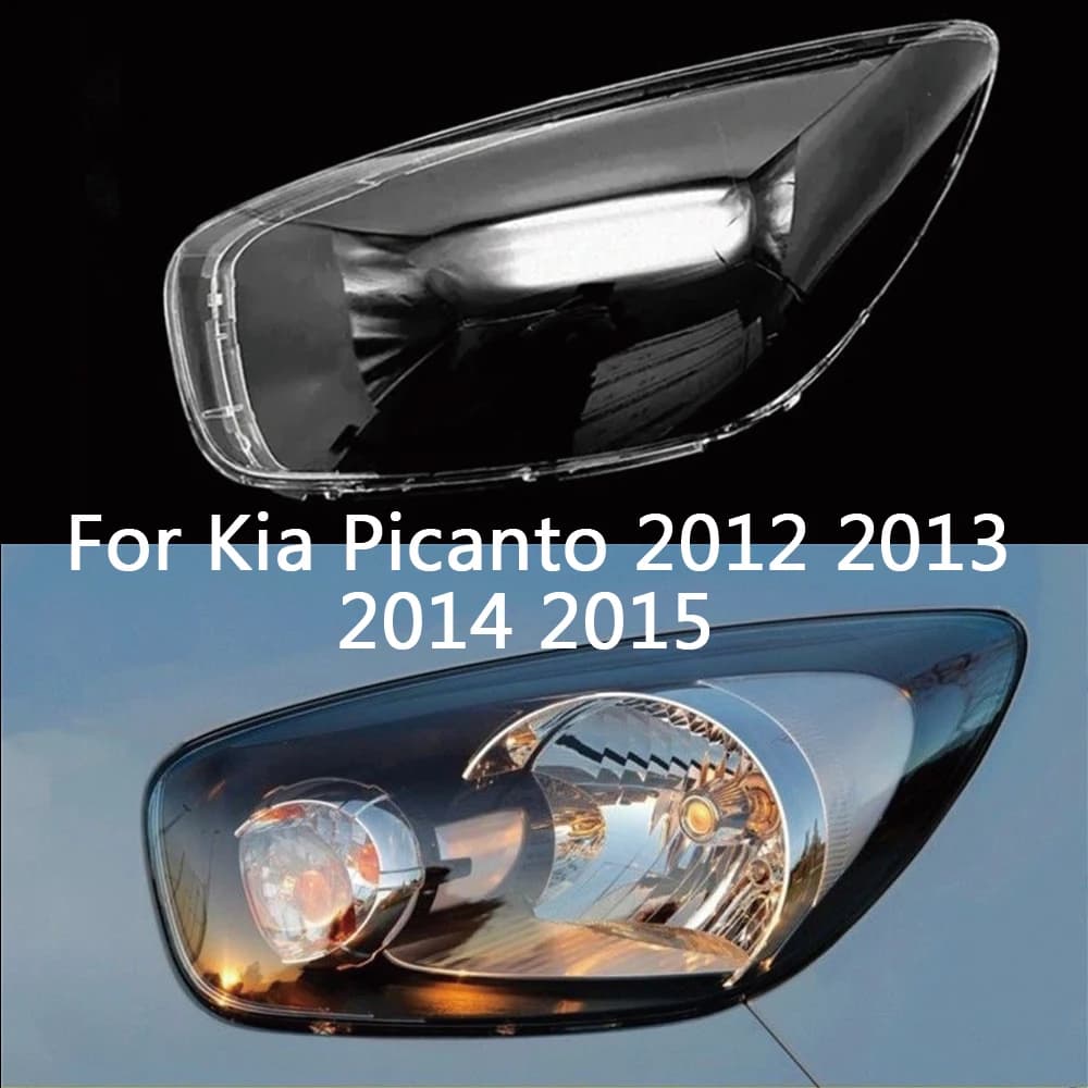 Per Kia Picanto 2012 2013 2014 2015 anteriore Auto Faro Copertura Lente Borsette Coprilampada Paralume Faro Maschera Luce
