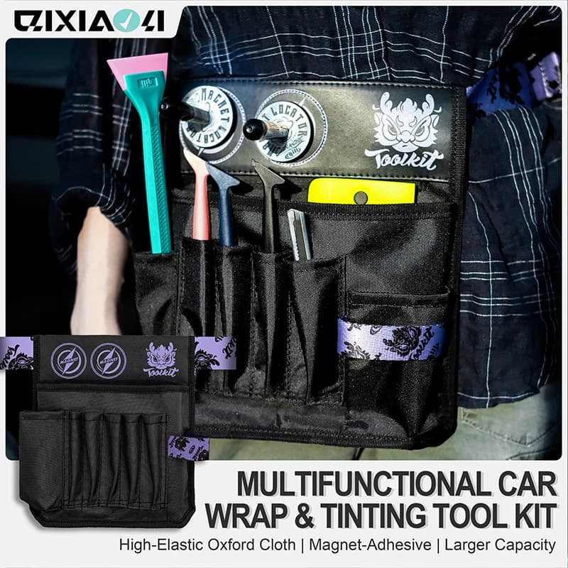 Oxford QILI | Tool Bag Storage Organizer for Car Storage, PPF installation scrapers and dyes