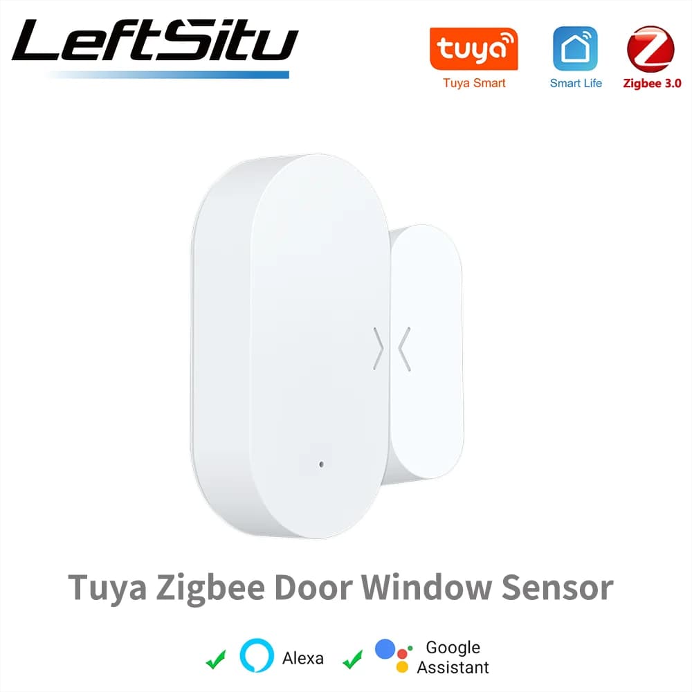 Tuya Zigbee Sensore per porte Sensore per finestre per casa intelligente Un allarme antifurto Tuya Smart Alexa Google Home var Smart Life Sensore Tuya