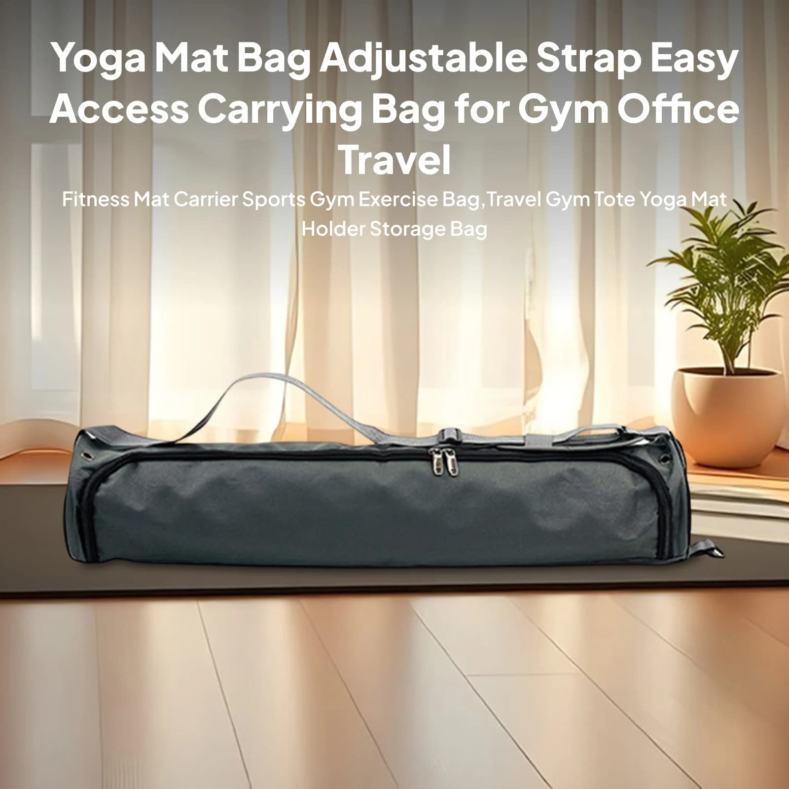 Bag for Yoga Mat in Oxford Fabric, Carrying and Conservation, Beach Bag, Office, Sports, Exercise, Gym